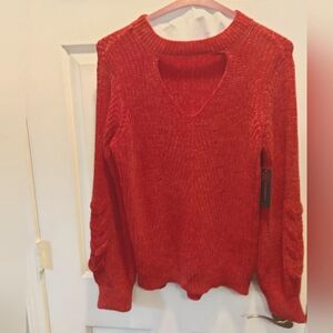 Women's No Boundaires Red Fashion Sweater Size LG 11-13